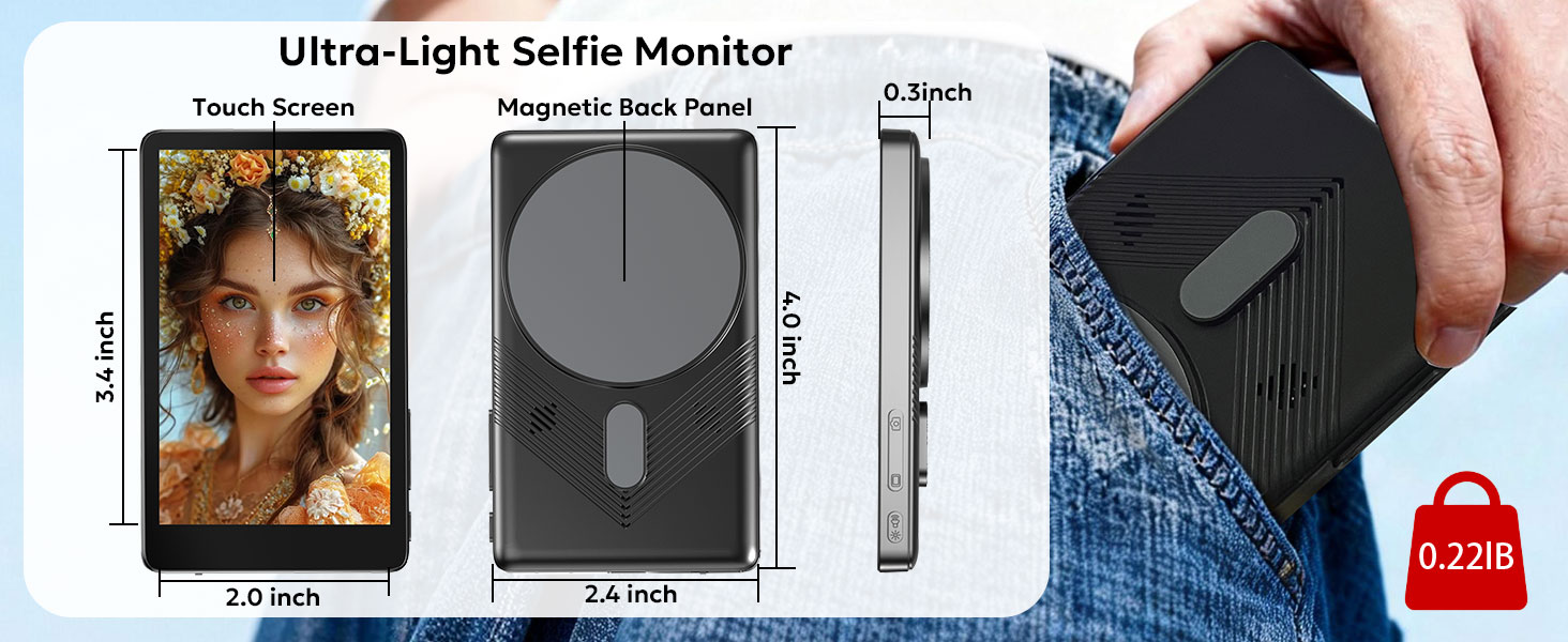 selfie monitor screen iphone