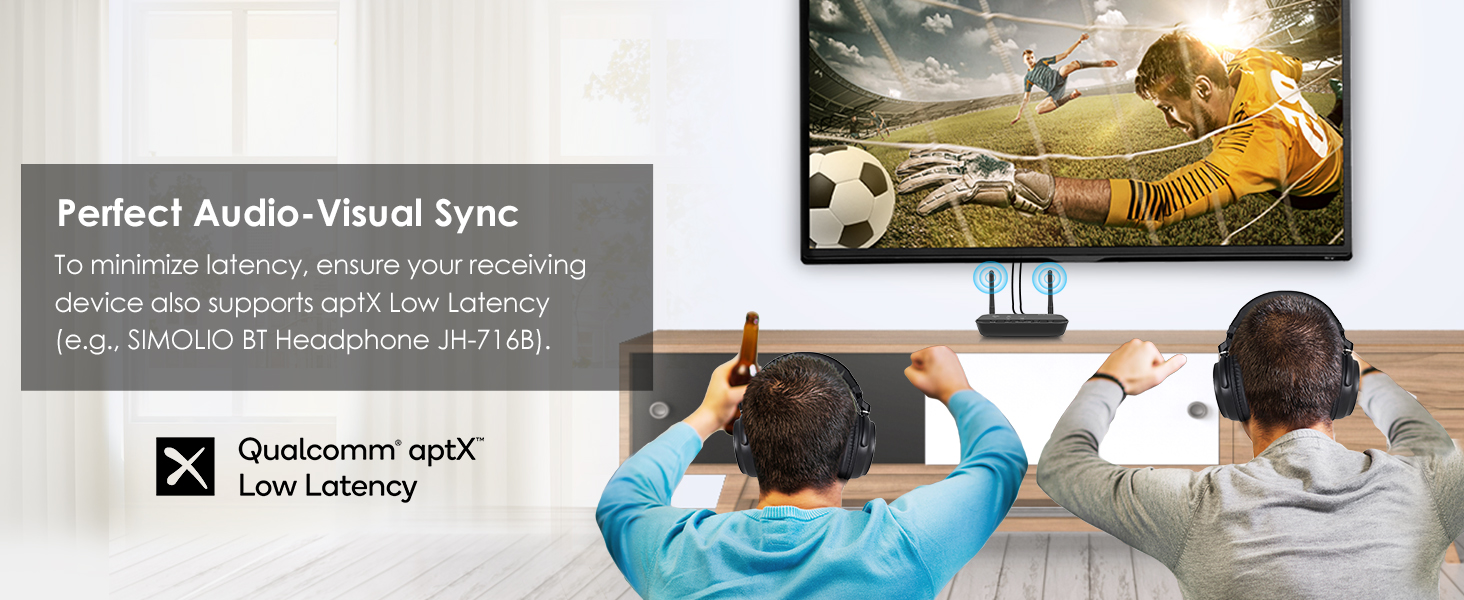 aptx ll bluetooth transmitter for tv