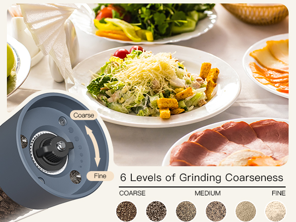 electric salt and pepper grinder set