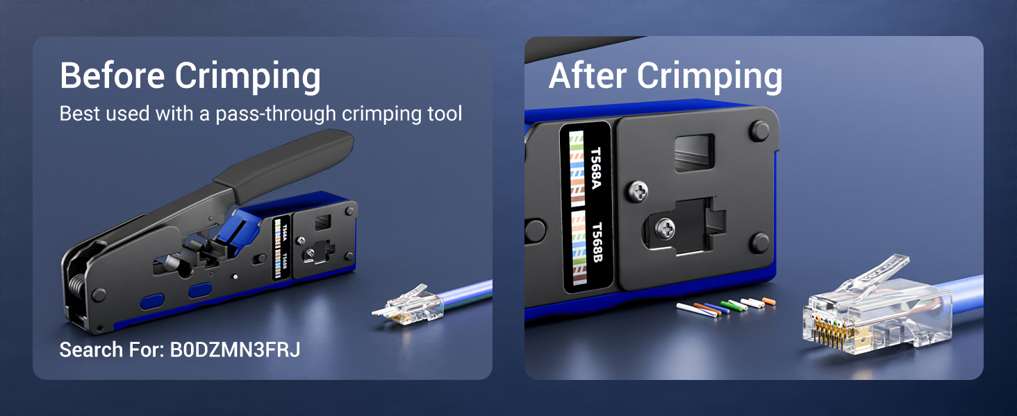 best used with all-in-one rj45 crimpers
