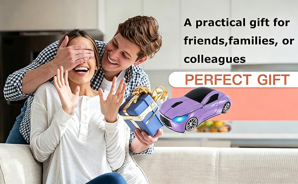 CUTE COOL CAR WIRELESS MOUSE HOME SCHOOL OFFICE STUDENT WOMEN MEN BOY GIRL GIFT