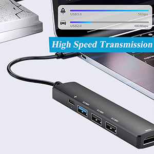 5 in 1 USB C Hub