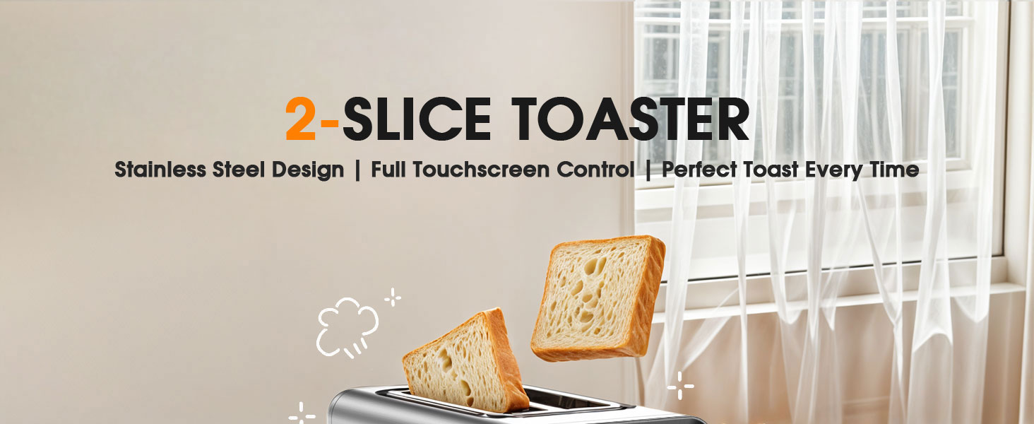 Touch Screen Toaster 2 Slice