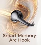 SUPERONE Clip-On Earbuds with Air Cushion, Comfort &amp; Secure Fit Open Earbuds with Digital Display...