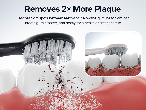 electric toothbrush with water flosser