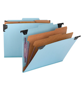 Smead FasTab Hanging Pressboard Classification Folder with SafeSHIELD Fasteners