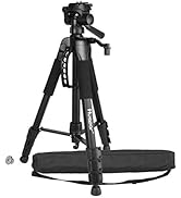 Laser Level Tripod, Huepar 56-inch Extendable Height Tripod Use with Line Lasers, Point Lasers, L...