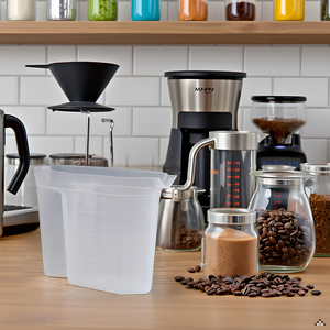 A kitchen counter with a vase of fresh flowers and a window overlooking a lush garden.