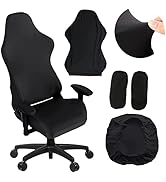 Gaming Chair Cover-Gaming Chair seat Cover 4pc/Set Gaming Chair Covers Stretchable with armrest C...