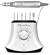 MelodySusie Electric Nail Drill with Foot Pedal, 30000RPM Professional Nail File Bits &amp; Sanding B...