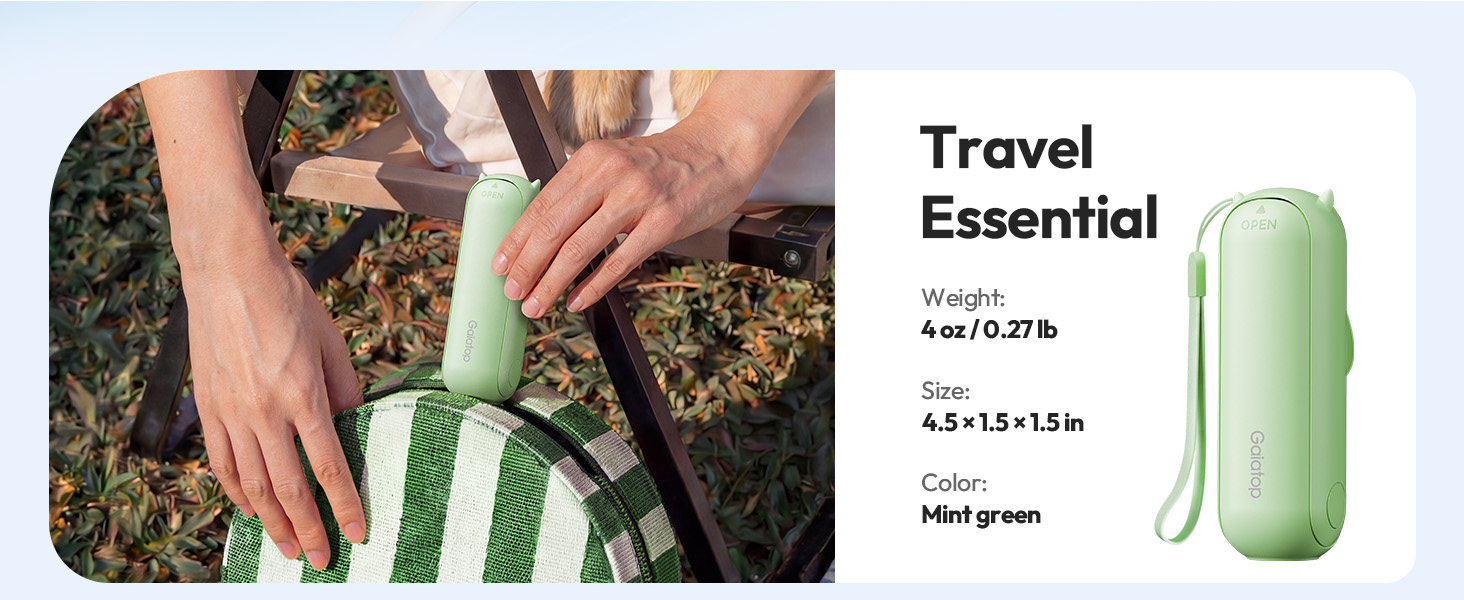 portable fan usb rechargeable portable fan purse essential for women fast charging kid travel party