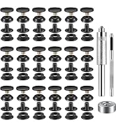 72 Pieces (18Sets) Snap Fastener Kit Tool 15MM Snap Button kit Snaps for Leather Leather Snaps an...