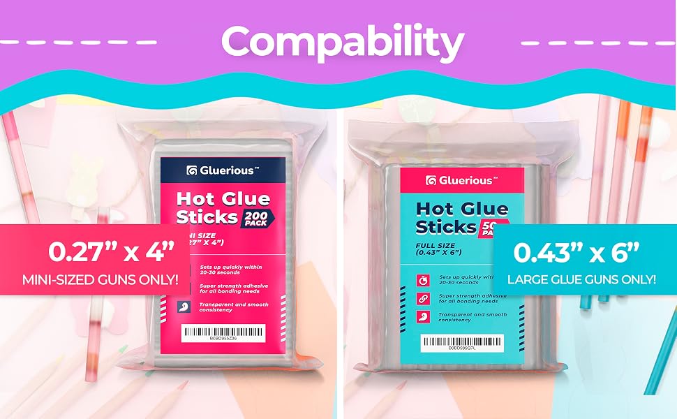 mini glue sticks for hot glue gun