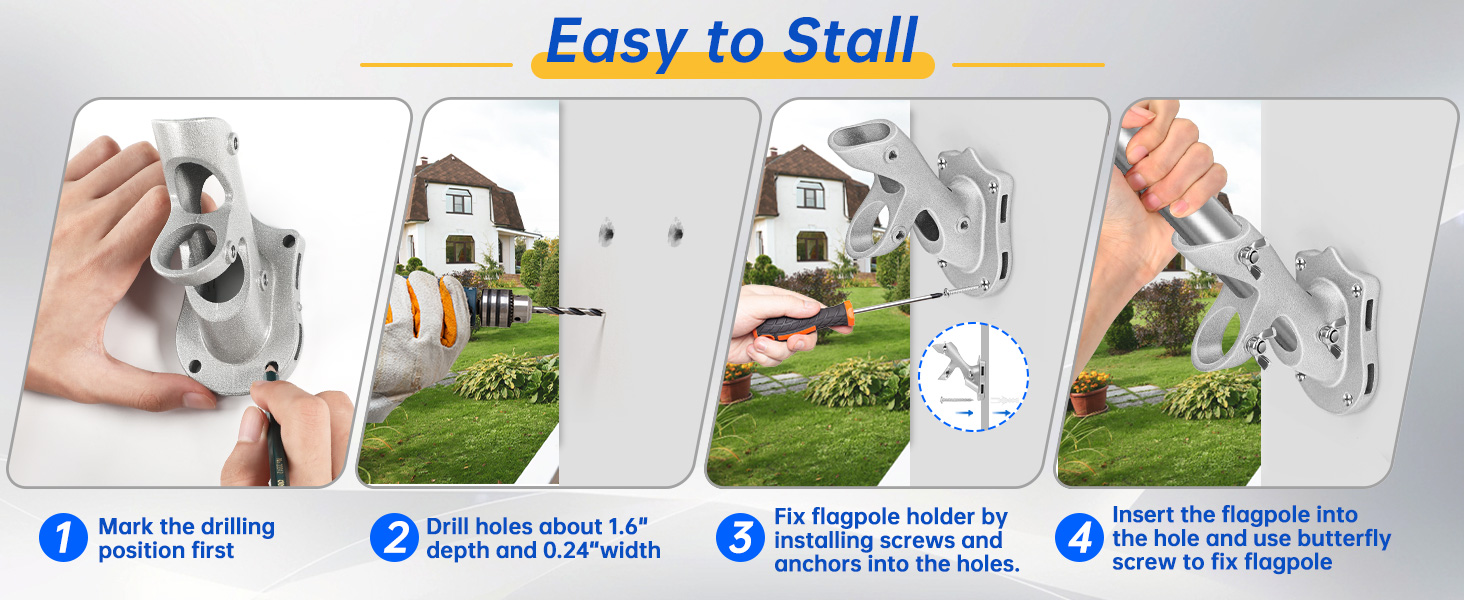 flag pole mount