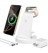 Charging Station for iPhone Charger Stand: 3 in 1 Wireless Charger for Apple iPhone 17 16e 16 15 ...
