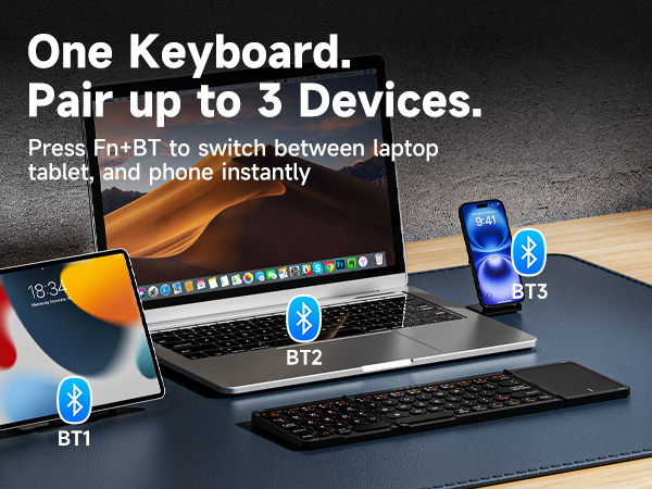 bluetooth keyboard with trackpad