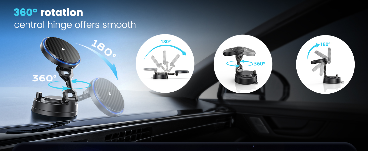 360° rotation magsafe car mount