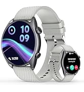 1.43" AMOLED Ultra-Thin Smartwatch for Men Women (Answer/Make Call), IP68 Waterproof, Heart Rate/...