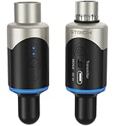 STRICH M5 UHF Wireless XLR Microphone System, 4-Channel Transmitter &amp; Receiver for Dynamic Mic, 2...