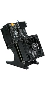 Bitcoin Home Miner NerdQX 8.1 T 138W Solo Miner with 3 Fans and Four BM1370 ASIC Chips Dual-Fan Plug...