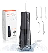 iHealth Vesa Water Dental Flosser Cordless: Portable Oral Irrigator with Microbubble Technology, ...