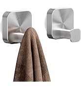 TAILI Stylish 304 Stainless Steel Bathroom Suction Hooks for Towel, Loofah, Bathrobe, Damage-free...
