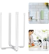Kitchen Countertop Drying Rack for Bottles, Cups and Plastic Bags - Multifunctional Holder with S...