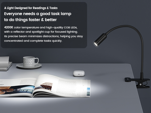 clip on lamp for headboard