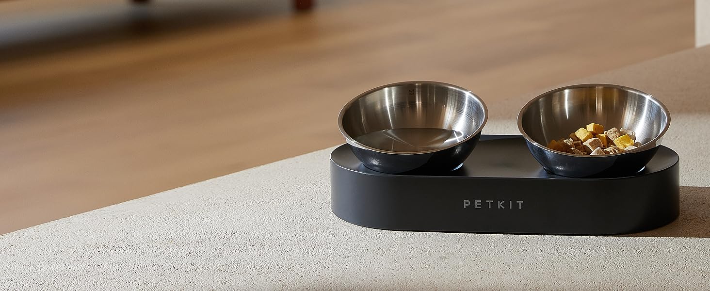 stainless steel raised cat bowls elevated pet dog bowls