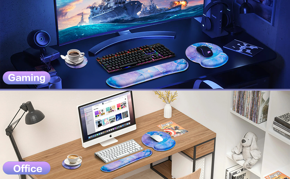 small mouse pad with wrist rest