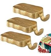 NamcheBarwa 3 Pack Low Profile Christmas Stocking Holders Bases,Resin Heavy Stocking Hangers Hang...