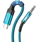 JSAUX USB C to 3.5mm Audio Aux Jack Cable [3.3ft], USB Type C to 3.5mm Headphone Stereo Cord Car ...