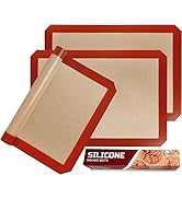STATINT Non-Stick Silicone Baking Mat, Premium Food Safe - Pack of 3