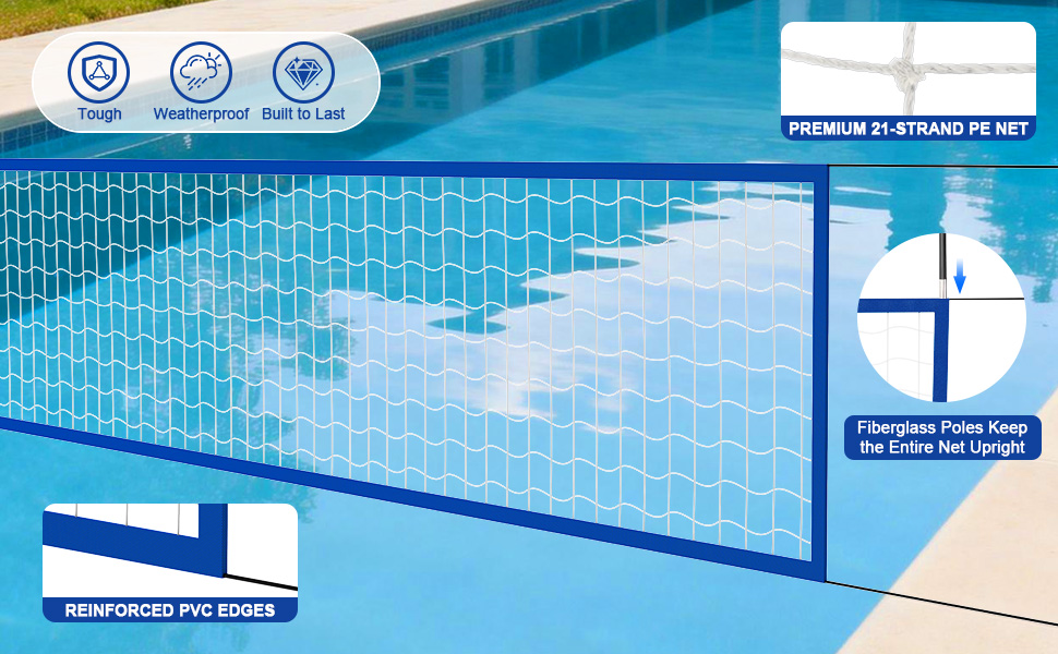 swimming pool volleyball set