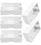 5Pcs Surface Mount Outlet Box,Surface Mount Electrical Box Plastic Junction Electrical Enclosure ...