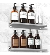 TEAMOLA Quick Drying Stone Shower Caddy, 2 Pack Water Absorbent Diatomite Tray Diatomaceous Earth...