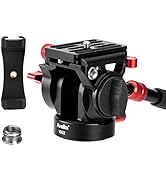 Avella Video Head, Tripod Head with Quick Release Plate for Arca Swiss and Lever Adjustable, for ...