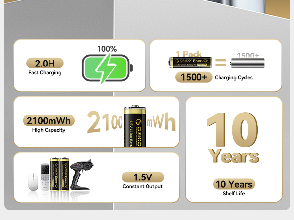 Rechargeable AA Lithium Battery