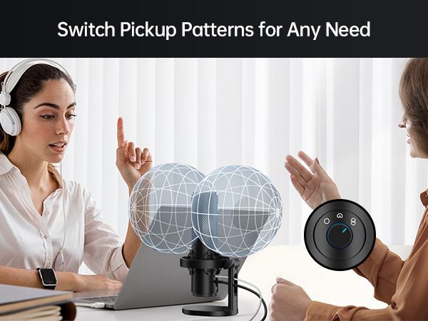 Microphone usecase scenario with Bipolar Pattern