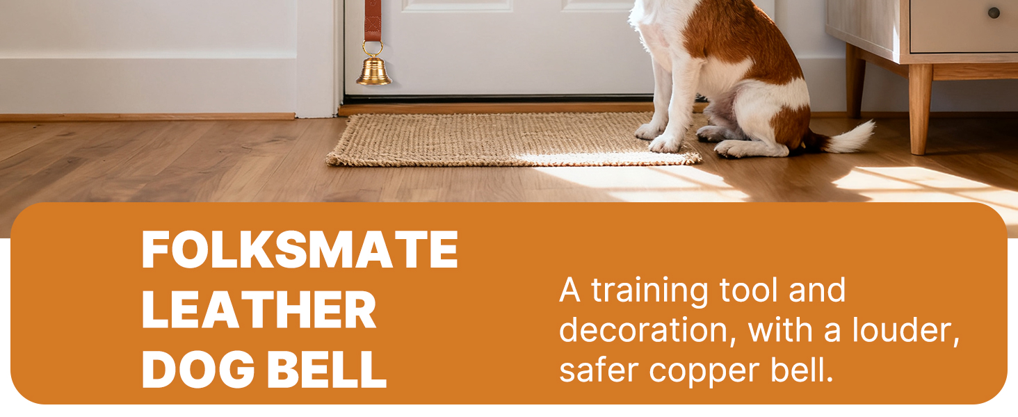 leather dog door bell