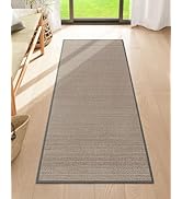 Lahome Farmhouse Entryway Runner, 2x5 Hallway Runner Rug Non Slip Kitchen Mats for Floor, Washabl...