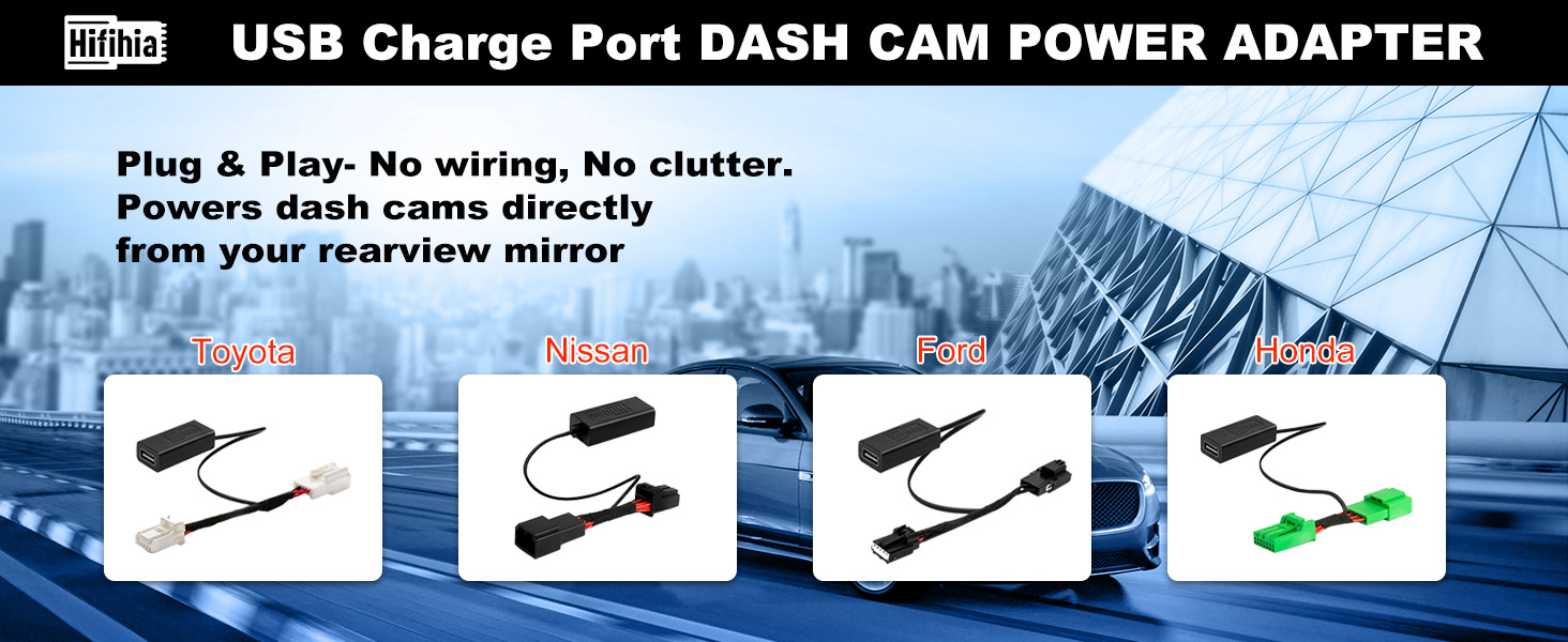 toyota roof dash cam power connector toyota dash cam power adapter plug and play dash cam adapter