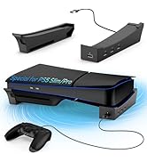 KOVA Horizontal Stand for PS5 Pro/PS5 Slim Console with 4-Port USB Hub, Base Holder for PlayStati...