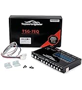 TOPSTRONGGEAR TSG7EQ 7-Band Car Audio Graphic Equalizer with Front 3.5mm Aux Input, High Voltage ...