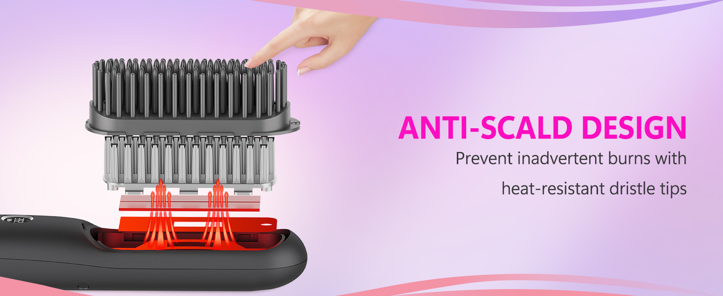 hair brush straightener for women