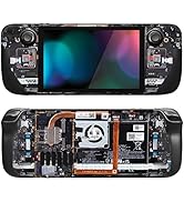 PlayVital Full Set Protective Skin Decal for Steam Deck LCD, Custom Stickers Vinyl Cover for Stea...