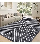 ROYHOME Area Rug 9x12 Living Room Rug Non Slip Modern Bedroom Stain Resistant Dining Room Throw R...