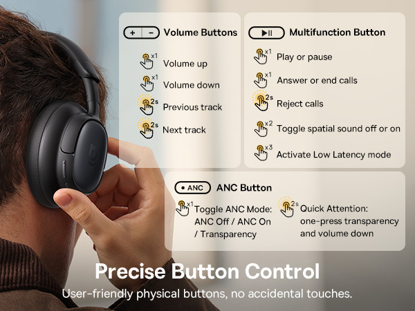 noise canceling headphones anc headphones bluetooth headphones airplane headphones