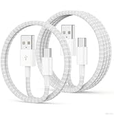 Car Carplay Cable for iPhone 17 16 15 Pro Max, 2Pack [3.3FT+6FT] USB A to USB C Cable Fast Chargi...