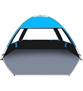 Venustas Beach Tent Sun Shelter for 3/4-5/6-7/8-10 Person, UPF 50+ UV Protection Beach Canopy, Li...
